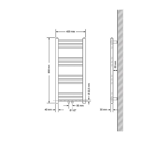 LuxeBath Badheizkörper Design Heizkörper Handtuchtrockner Badezimmer günstig online kaufen