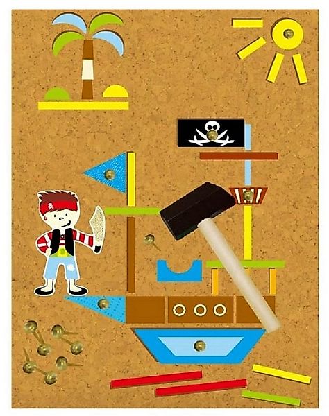 inware Spielwerkzeug Piraten, Hammerspiel, Motorik Werkzeugspiel, Hammer, S günstig online kaufen