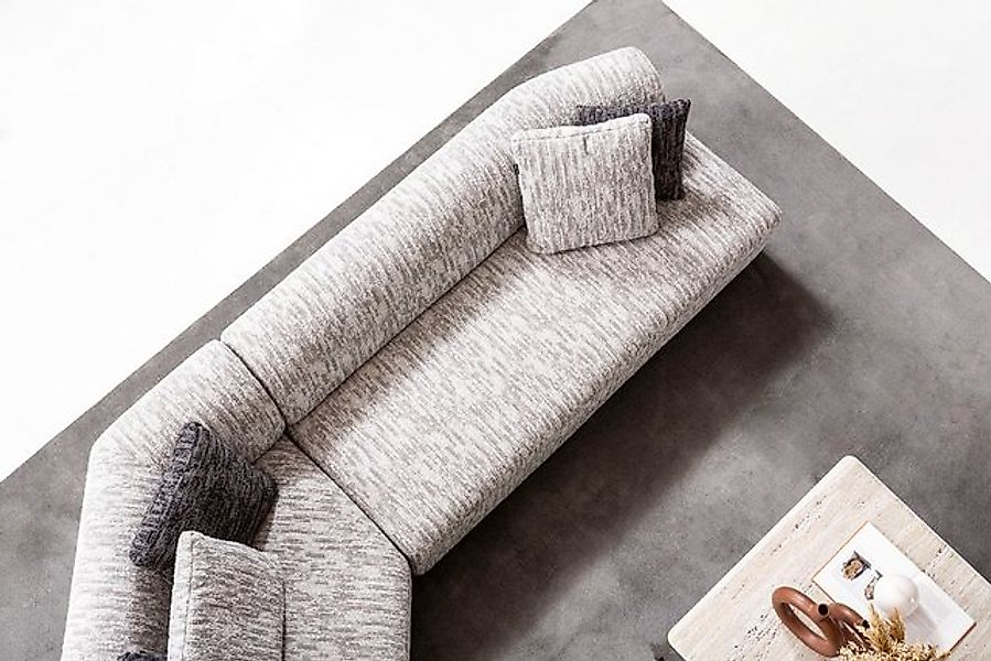 Viva Möbel Sofa DORA, Luxuriöses, flexibles Ecksofa für individuellen Komfo günstig online kaufen