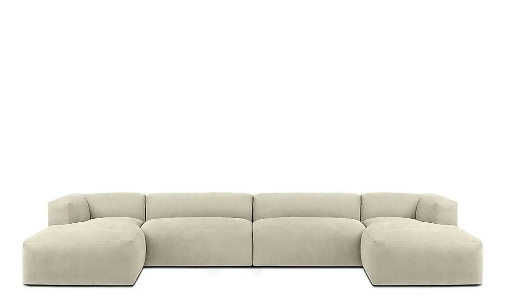 KONSIMO Wohnlandschaft  Buffo ¦ creme ¦ Maße (cm): B: 400 H: 73 Polstermöbe günstig online kaufen