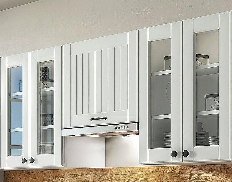 Möbel für Dich Küchenzeile Landhausküche Lora Einbauküche 300 cm 9-teilig, günstig online kaufen