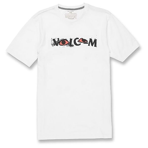 Volcom Eyez Kurzärmeliges T-shirt M White günstig online kaufen