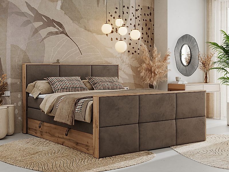 MKS MÖBEL Boxspringbett ALBERO 2 KING günstig online kaufen