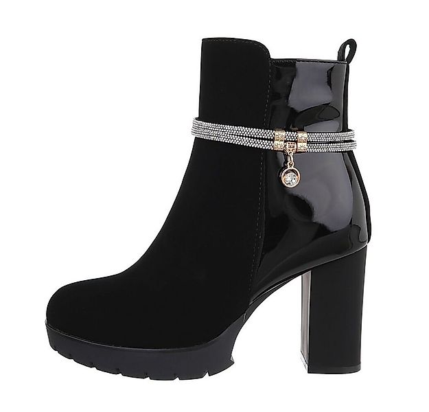 Ital-Design Damen Elegant High-Heel-Stiefelette (84633716) Blockabsatz High günstig online kaufen