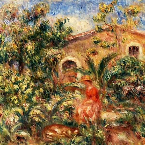 Poster / Leinwandbild - Pierre-auguste Renoir: Bauernhaus günstig online kaufen