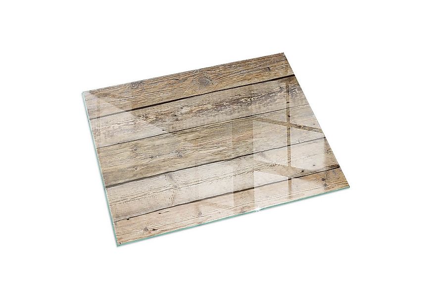 Tulup Bodenschutzplatte Beige Textur von Holzbrettern, Gehärtetem Glas Kami günstig online kaufen