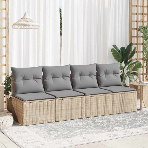 vidaXL Gartenlounge-Set 2-tlg. Garten-Sofagarnitur mit Kissen günstig online kaufen