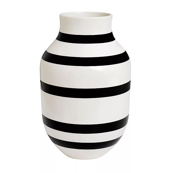 Kähler - Omaggio Vase H 20cm - schwarz/H 20cm / Ø 16cm/Jedes Stück ein Unik günstig online kaufen