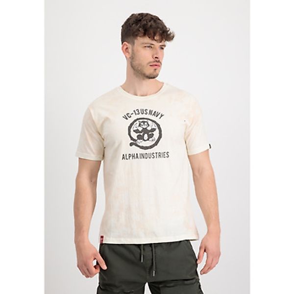 Alpha Industries  T-Shirts & Poloshirts USN Cat T-Shirt - vintage white günstig online kaufen