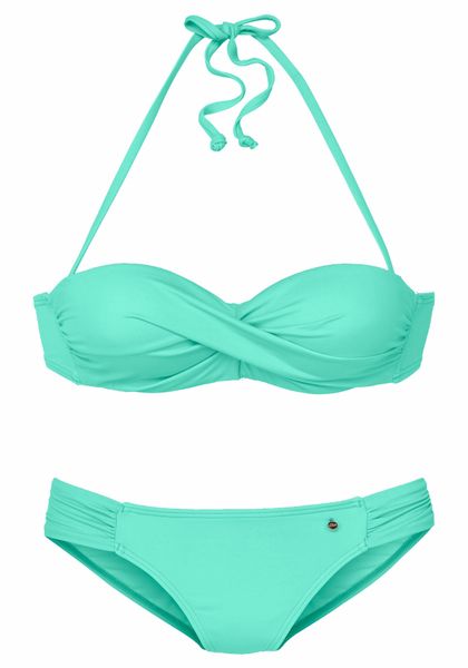 s.Oliver Bügel-Bandeau-Bikini mit Raffung günstig online kaufen