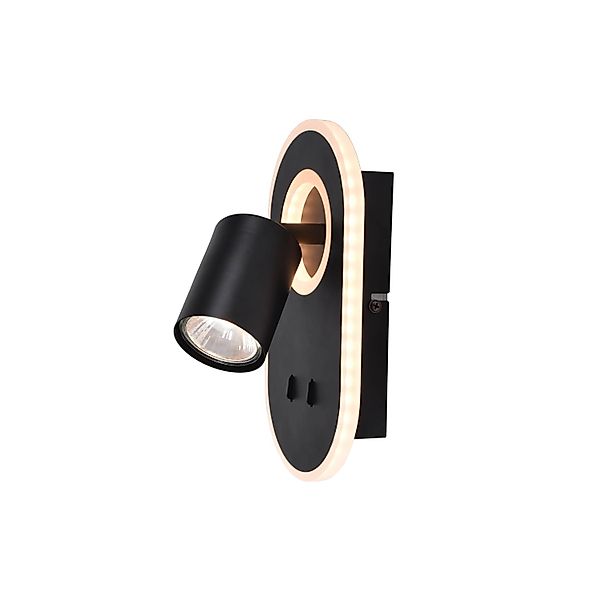 Brilliant LED-Wandleuchte Kimon 3000 Kelvin Schwarz günstig online kaufen