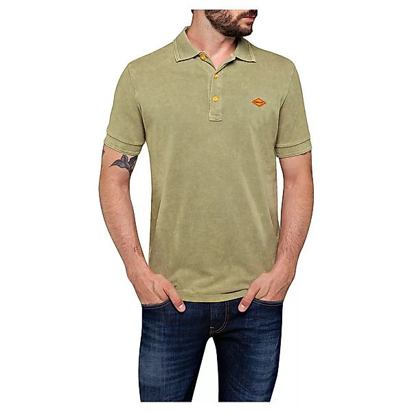 Replay Kurzarm Polo Shirt M Sage günstig online kaufen