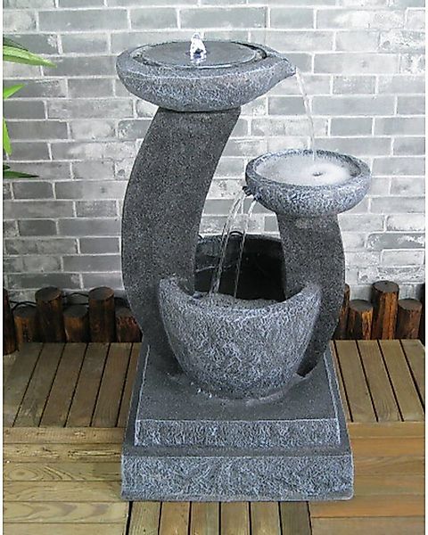 Wehmann Gartenbrunnen Solarbrunnen Cascade günstig online kaufen