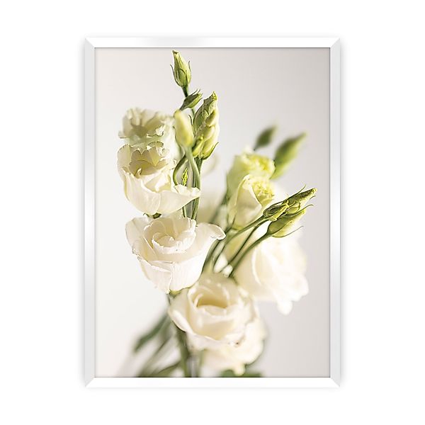Poster Elegant Flowers, 30 x 40 cm, Rahmen wählen: weiss günstig online kaufen