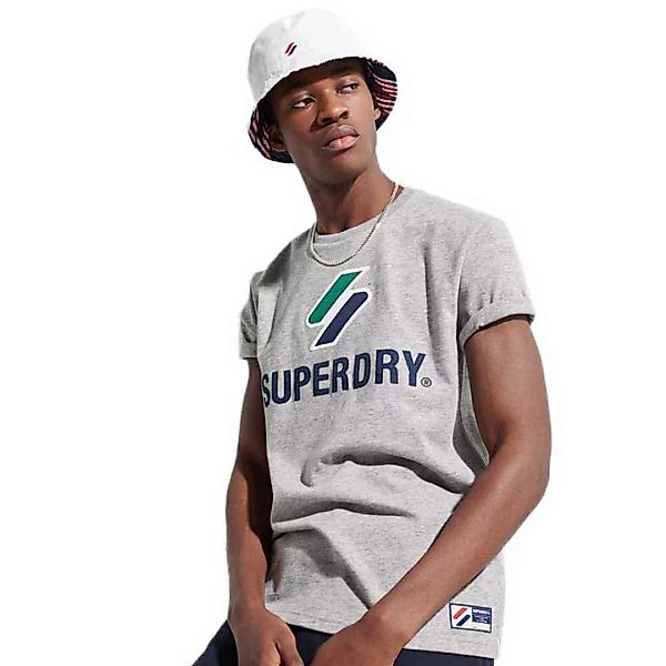 Superdry Sportstyle Classic Kurzarm T-shirt S Grey Slub Grindle günstig online kaufen