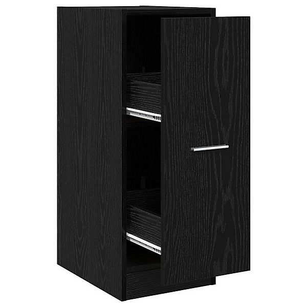 vidaXL Fächerschrank Apothekerschrank Schwarz Eiche 30x41x77,5 cm Holzwerks günstig online kaufen