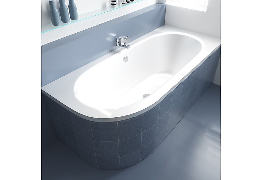 KOLMAN Badewanne Eckbadewanne Avita 180x80, (Links/Rechts), Ablaufgarnitur günstig online kaufen