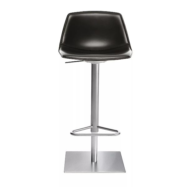 la palma - Miunn S104 Barhocker Sitzfläche Leder 75-100cm - dunkelbraun/Sit günstig online kaufen