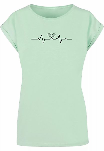 Merchcode T-Shirt "Merchcode Damen Ladies Tennis Beats Extended Shoulder Te günstig online kaufen