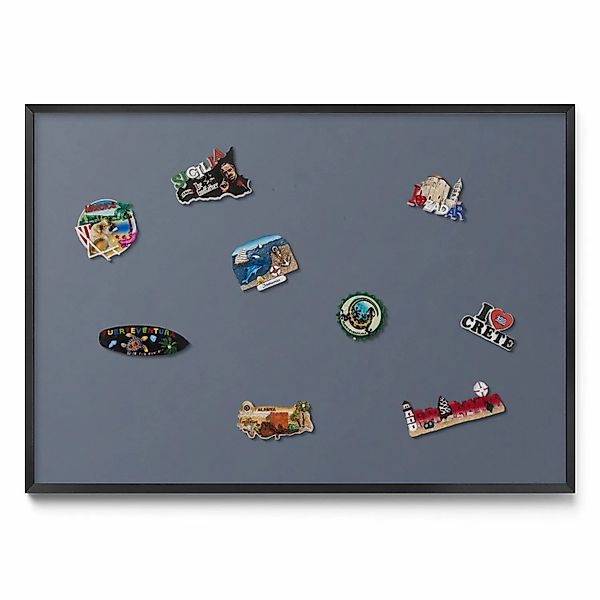 Tulup Magnettafel Magnetboard Gerahmt für Urlaubsmagnete Kühle Graue Farbe günstig online kaufen