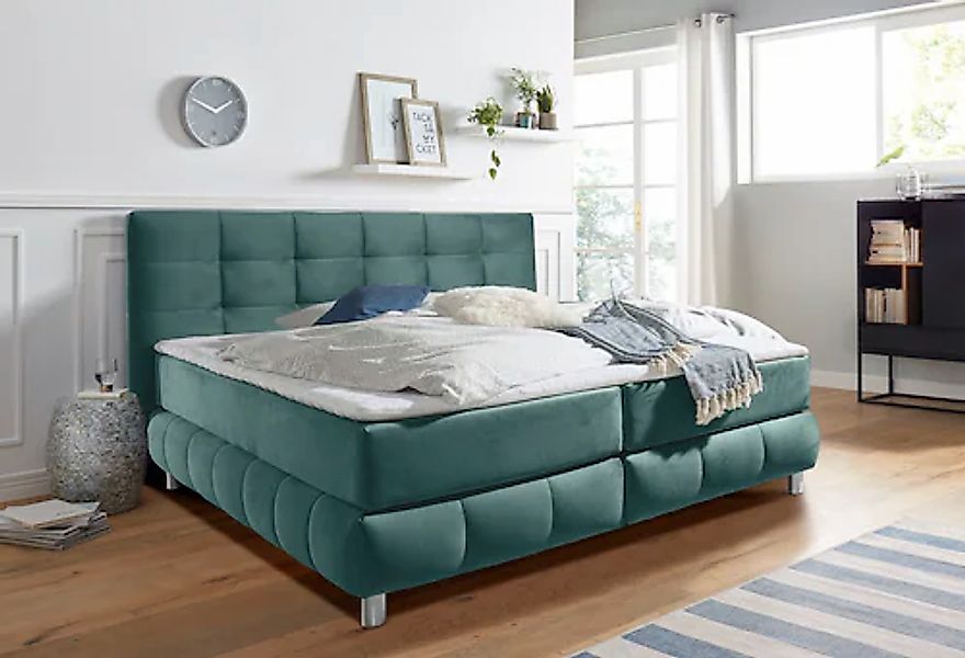 andas Boxspringbett "Salo" incl. Topper, 6 Breiten, 2 Härtegrade, TFK auch günstig online kaufen
