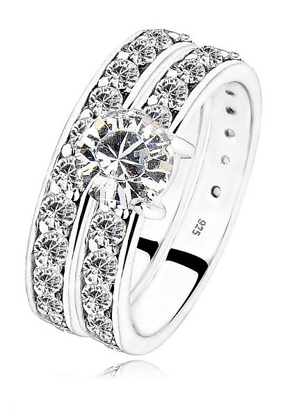 Elli Ring-Set Set Stapelring Kristalle 925 Silber, Ring Set günstig online kaufen