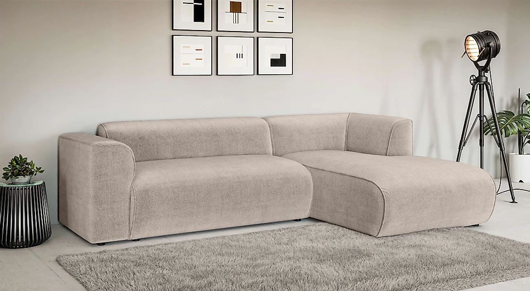 Home affaire Ecksofa "MERID L-Form (257 cm), zeitlos & stilvolles Design," günstig online kaufen
