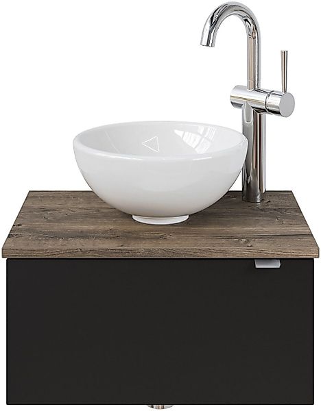 Saphir Waschtisch "Serie 6915 Waschschale mit Unterschrank für Gästebad, Gä günstig online kaufen