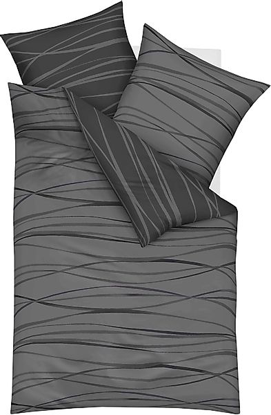 Kaeppel Wendebettwäsche "Motion" 3 Stk. tlg. Mit feinen Wellenlinien günstig online kaufen