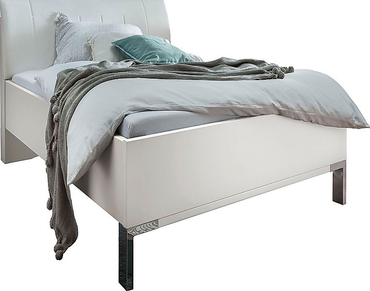 WIEMANN Futonbett "Monaco, Bettgestell, Bettrahmen, komfortables Polsterkop günstig online kaufen