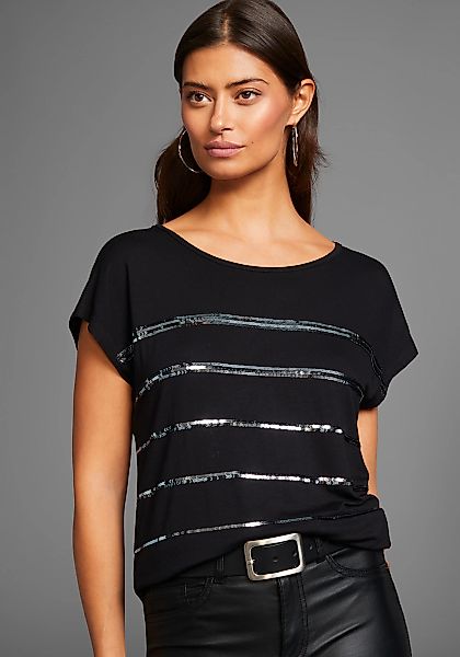 Laura Scott T-Shirt, ärmellos, hüftlang, mit glitzernden Pailletten - NEUE günstig online kaufen
