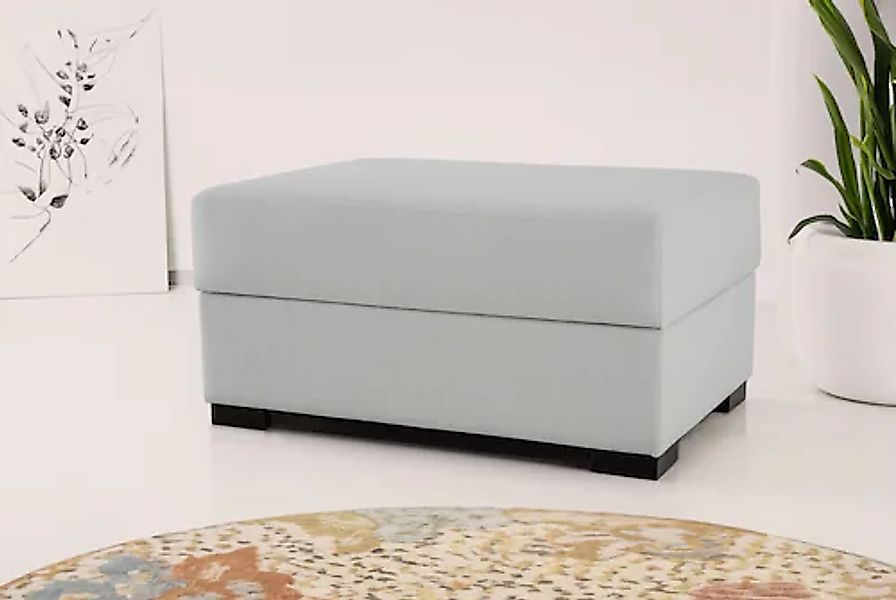 Home affaire Polsterhocker »Branwell« 95/63 cm, Struktur fein, mit Stauraum günstig online kaufen