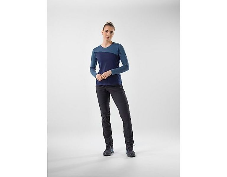 Löffler Langarmshirt W L/S BLOCKSHIRT MERINO-TENCEL günstig online kaufen