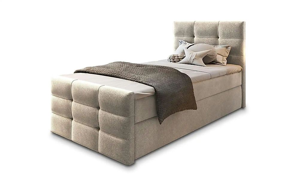 MASSENO Boxbett mit Bettkasten Amon ¦ beige ¦ Maße (cm): B: 90 H: 98 Betten günstig online kaufen