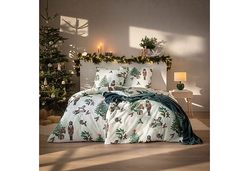 Estella Bettwäsche Estella Kuschel Flanell Bettwäsche 135x200 Nutcracker Nu günstig online kaufen