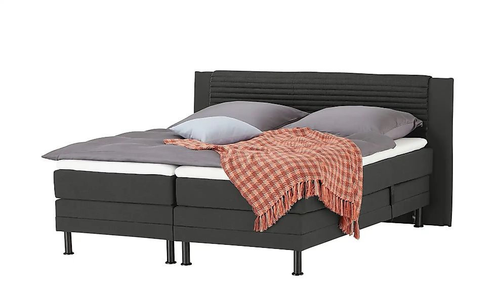 Motor-Boxspringbett  Synda ¦ grau ¦ Maße (cm): B: 180 H: 107 Betten > Boxsp günstig online kaufen