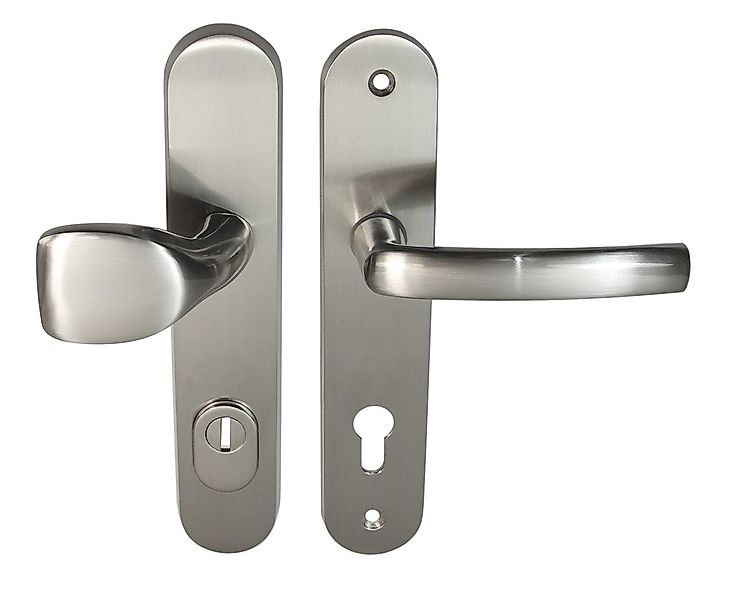 Schutz-Wechselgarnitur Haustür Schutzbeschlag Security 305 Nickelmatt günstig online kaufen