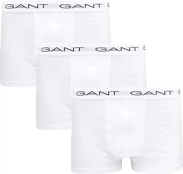 Gant Boxershorts trunk 3er-Pack weiß - Größe L günstig online kaufen