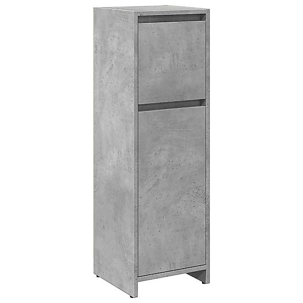 vidaXL Badezimmer-Set Badezimmerschrank Betongrau 30x30x95 cm günstig online kaufen