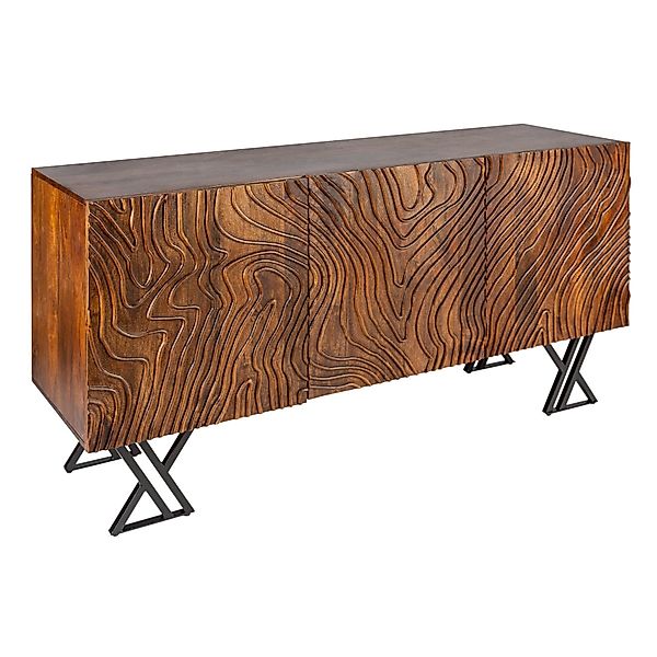 riess-ambiente Sideboard FLUID 160cm braun, Massivholz günstig online kaufen