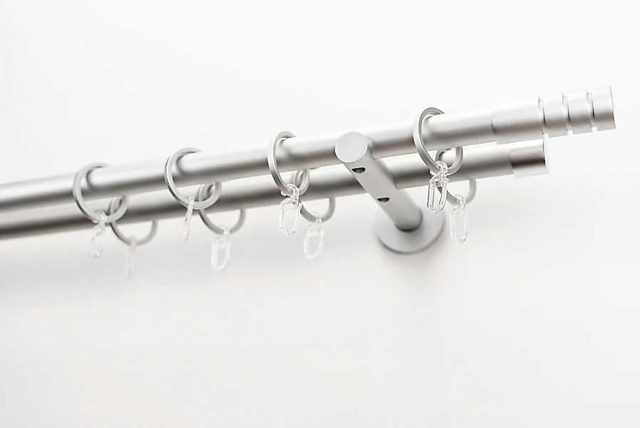 GARESA Gardinenstange "EASY" Ø 20 mm 2 läufig-läufig Wunschmaßlänge Vorhang günstig online kaufen