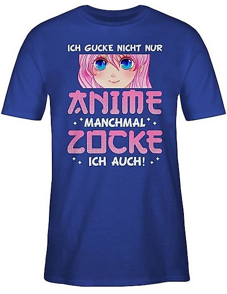 Shirtracer T-Shirt Ich gucke nicht nur Anime manchmal zocke ich auch - Mang günstig online kaufen