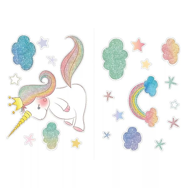 Komar Wandsticker Cute Unicorn 70 cm x 50 cm günstig online kaufen