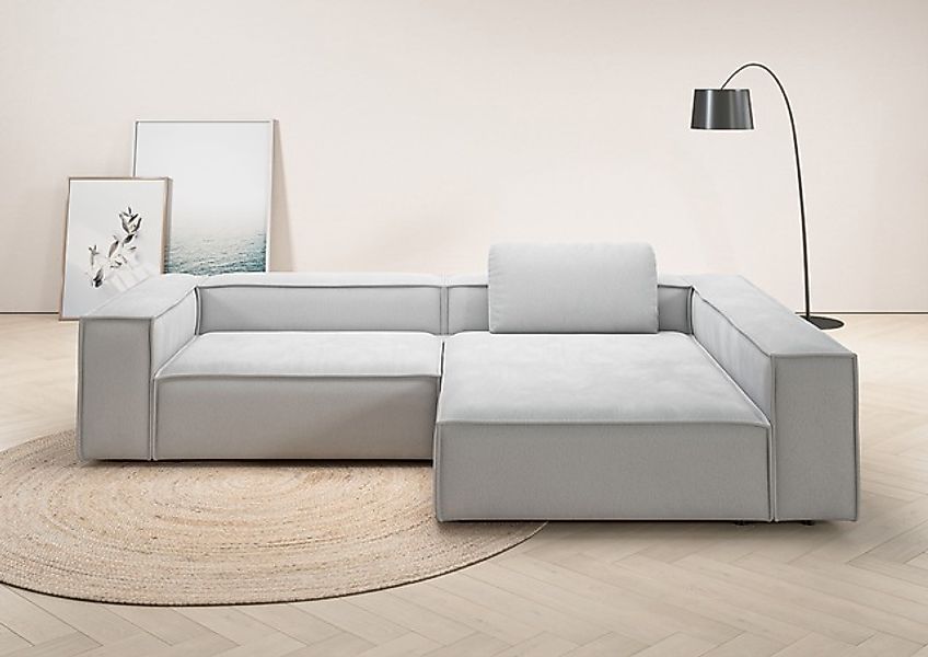 Places of Style Ecksofa »Watertown, moderne XXL L-Form, 306 cm breit«, Komf günstig online kaufen