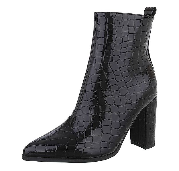 Ital-Design Elegante Stiefeletten mit Blockabsatz für Damen High-Heel-Stief günstig online kaufen