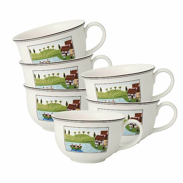 Villeroy & Boch Tasse "Café au lait Obertassen Charm & Breakfast Design Nai günstig online kaufen
