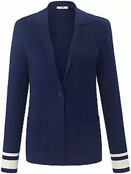 Strickblazer Peter Hahn blau günstig online kaufen