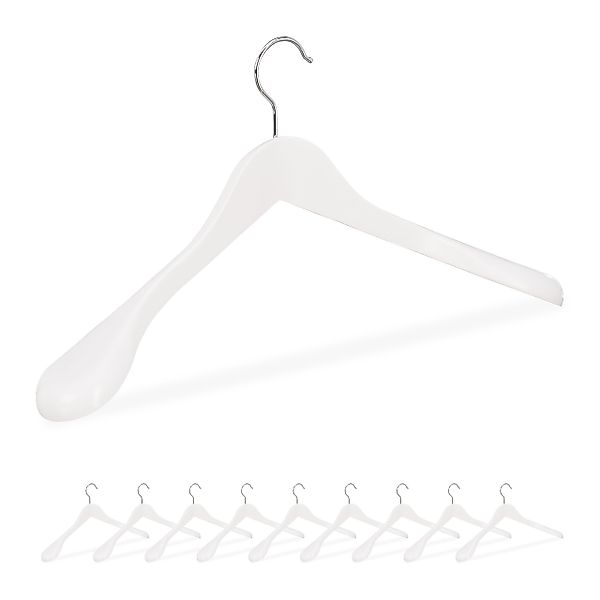 relaxdays Kleiderbügel Anzug Kleiderbügel 10er Set, günstig online kaufen