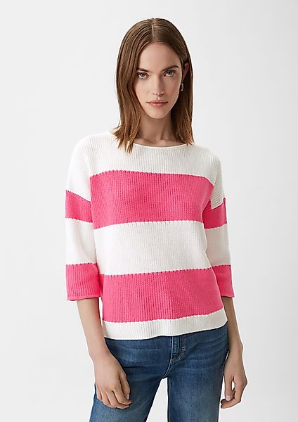 comma casual identity 3/4 Arm-Pullover Strickpullover günstig online kaufen