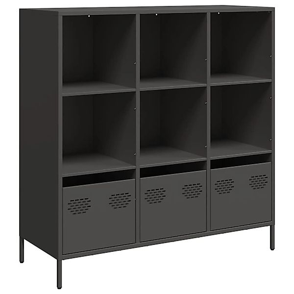 vidaXL Highboard Schwarz 101,5x39x103,5 cm Stahl 851388 günstig online kaufen